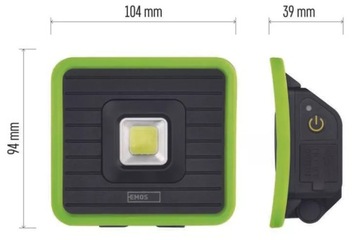 Аккумуляторный светодиодный прожектор 1000лм PowerBank P4539