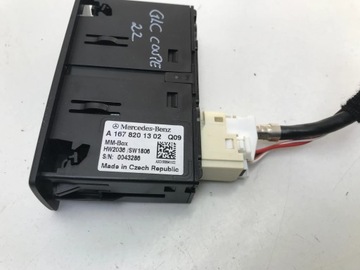 MERCEDES GLC 2022 C253 W253 W167 SPONA HNÍZDO PORT USB TYP C A1678201302