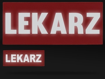 НАБОР СВЕТООТРАЖАЮЩИХ НАШИВОК НА ЛИПУЧКЕ. ВРАЧ