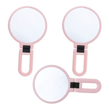 Портативное двустороннее круглое ручное увеличительное зеркало для макияжа 2X P