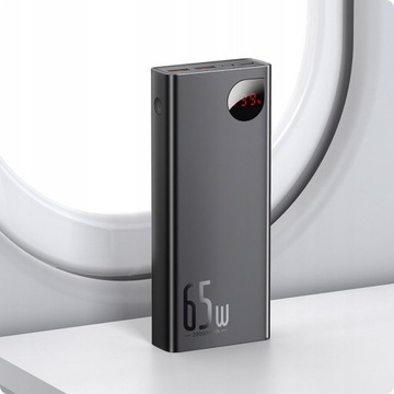 Baseus PowerBank Adaman Metal 20000 мАч PD QC 3.0 65 Вт 2xUSB+USB-C+micro USB