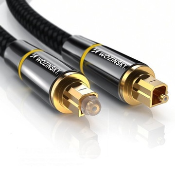 KABEL OPTYCZNY PRZEWÓD OPTYCZNY AUDIO TOSLINK SPDIF T-T 1,5 m
