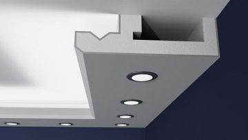 podwieszany sufit, halogen led , zabudowa sufitu