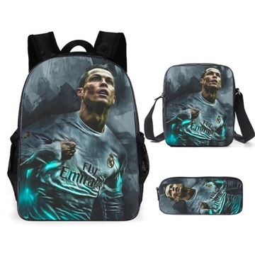 ZESTAW 3D PLECAK PIÓRNIK TORBA CRISTIANO RONALDO