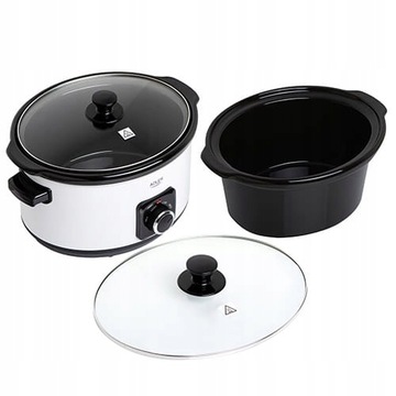 WOLNOWAR CERAMICZNY SLOW COOKER SOUS VIDE WOLNE GOTWANIE 5,8L 290W
