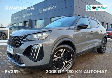 Peugeot 2008 II SUV 1.2 PureTech 130KM 2023 Peugeot 2008 30 GT 130KM Automat I wl. Gwarancja FV23 1.2 Benzyna