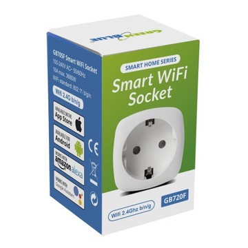Розетка GreenBlue WiFi с дистанционным управлением, Android/iOS/Alexa/Google Home
