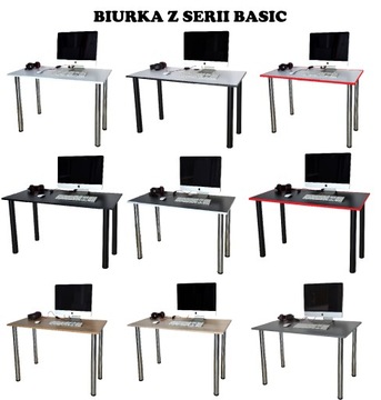 Biurko komputerowe Basic Czarne