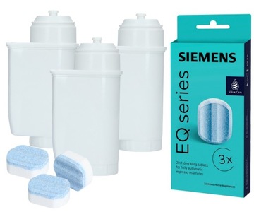 SIEMENS TZ80002B Tabletki odkamieniające + 3xfiltr