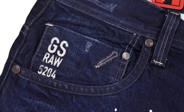 G-STAR spodnie REGULAR blue jeans ATTACC STRAIGHT _ W34 L32