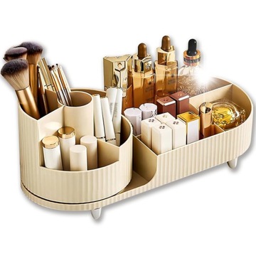 Stojak pojemnik organizer na kosmetyki obrotowy SZKATUŁKA