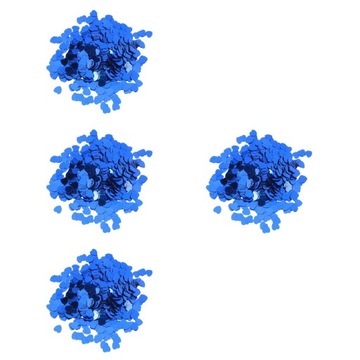Свадебное оформление стола Металлическое конфетти с точками