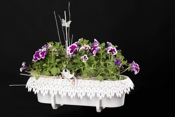 Балконный вазон, ручки, крышка, КОРОБКА, 60 см