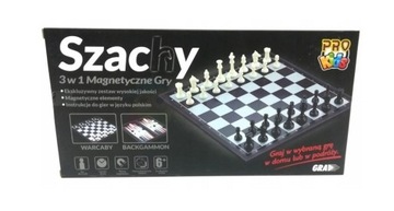 PRO-GRA SZACHY MAGNETYCZNE 3W1