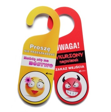 Zawieszka na drzwi klamkę ŚMIESZNE WESOŁE EMOTKI