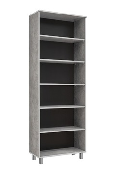 REGAŁ OTWARTY DUŻY WYSOKI TIM Jasny Beton 80cm