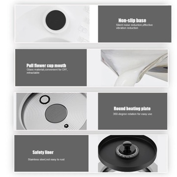 Электрический вспениватель молока и пароварка 250мл