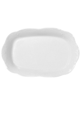 PÓŁMISEK GŁĘBOKI 28X17,5CM CHODZIEŻ KAMELIA BIAŁA