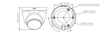 Dahua IPC-HDW1239V-A-IL-0280B Купольная IP-камера с двойной подсветкой, 2 Мпикс.