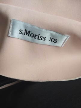 S. Moriss pudrowy płaszcz jak pianka blaszką XS-S
