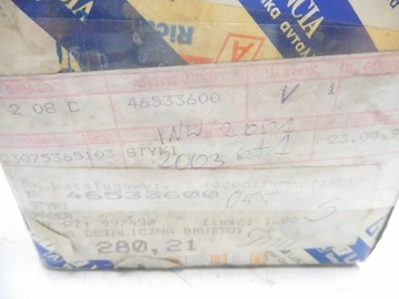 PÁSEK AIRBAG KROUŽEK POD VOLANT FIAT MAREA OE 46533600