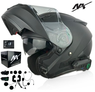 KASK MOTOCYKLOWY NX TOURISM r.M+NX INTERFON | BLUETOOTH |ZESTAW SŁUCHAWKOWY