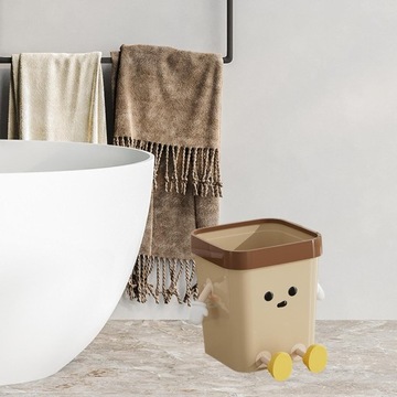 Kreatywny kosz na śmieci Śmietnik z otwartym wierzchem Uroczy kosz na śmiec