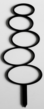 PODPÓRKA KWIATÓW ROŚLIN PERGOLA DRABINKA OWAL 21CM