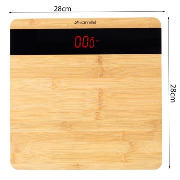 ЭЛЕКТРОННЫЕ БАМБУКОВЫЕ ВЕСЫ ДЛЯ ВАННОЙ KAMILLE