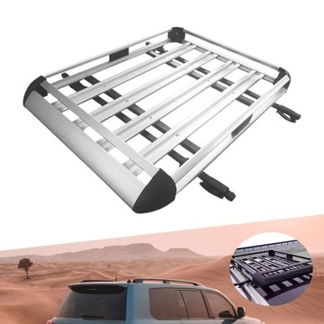 Багажник на крышу внедорожника, кемпинг, простая установка, багажник на крышу, серебристый