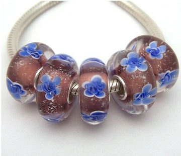 CHARMS ZAWIESZKA KORALIK SZKŁO MURANO BEADS