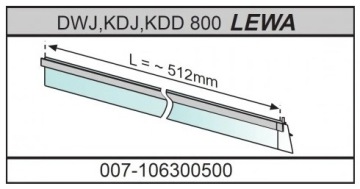 Нижний уплотнитель для душевых дверей Radaway