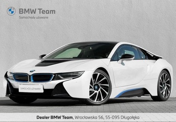 BMW i8 Coupe Elektryczny + R3 1499 362KM 2015 BMW i8 I wlasciciel Polska Gwarancja Bezwypadkowy FVAT23