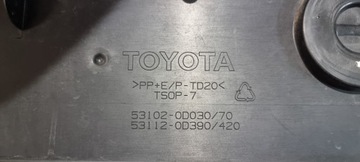 РЕШЕТКА ЦЕНТРАЛЬНОГО БАМПЕРА TOYOTA YARIS III LIFT 14-17
