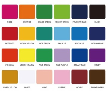 НАБОР ГУАШЕВЫХ КРАСОК ГУАШЬ ДЛЯ РАСКРАСКИ + КИСТИ