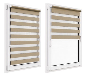 Roleta Dzień Noc na wymiar z napinaczem 81x220 cm