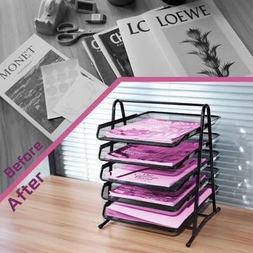 Документы ящики 5 металлических полков, настольные документы Организатор