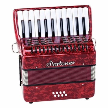 Startone Kids Accordion Red MKII Клавишный аккордеон детский + чехол