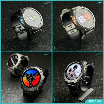 SMARTWATCH MĘSKI GPS ZEGAREK AMOLED MENU POLSKIE WODOODPORNY SPORT ROZMOWY