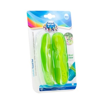 SZTUĆCE ŁYŻKA DO KARMIENIA WIDELEC + ETUI CANPOL