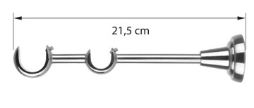 KARNISZ PODWÓJNY 320 CM 25+19 MM CICHE KÓŁKA 3 KOLORY WYBÓR ZAKOŃCZEŃ RENA
