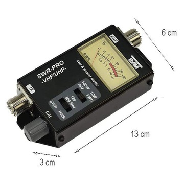 Reflektometr TEAM SWR-PRO-UHF/VHF PR2500 120-500 M