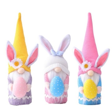 Пасхальные плюшевые игрушки, яйца, кролик, украшение для дома, карлик, эльф