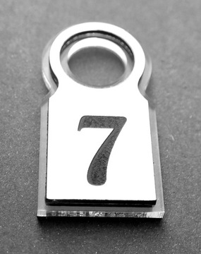 Брелоки номера гардеробные гостиницы DWUSTR 6х3 см 20 шт.