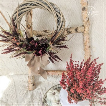 БОРДОВЫЙ уникальный венок на дверь 30-35см Antadio