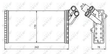 NRF 58066 NÁHRADA TEPLÁ TOPENÍ INTERIÉR