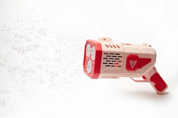 Maszyna automat do baniek mydlanych akumulator USB bańki pistolet światło