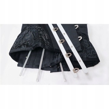 Wyszczuplający pas Gorset czarny wiązany UNDERBUST