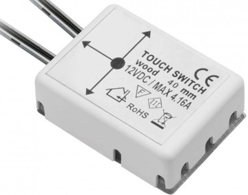 WŁĄCZNIK PODBLATOWY GTV AE-WPDRW-00 DO LED 50 W IP20 12V