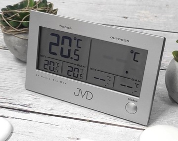 ТЕРМОМЕТР JVD T29 Внутренняя внешняя память Мин. Макс. Аварийные сигналы
